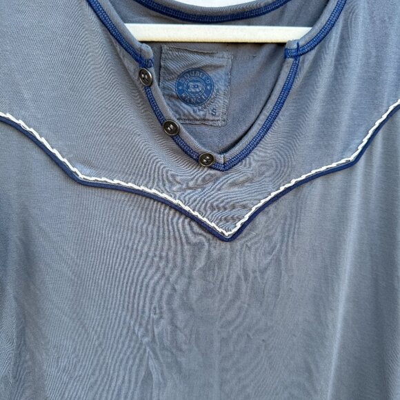 Double D Ranch // Wade Long Sleeve Boot Decor Top // Size S - Picture 2 of 6